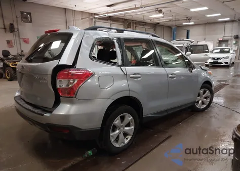 2016 Subaru Forester 2.5I from USA, damaged, VIN JF2SJABC3GH564354